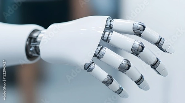 Fototapeta Advanced Bionic Prosthetic Limb with Futuristic Cybernetic Design