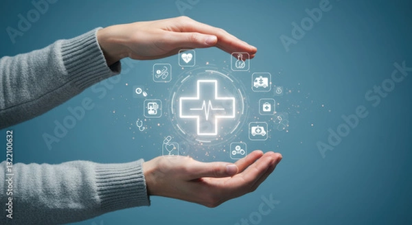 Obraz Health Insurance Coverage: Safeguarding Your Well-being. Affordable Healthcare, Medical Protection, Wellness, and Access to Quality Treatment