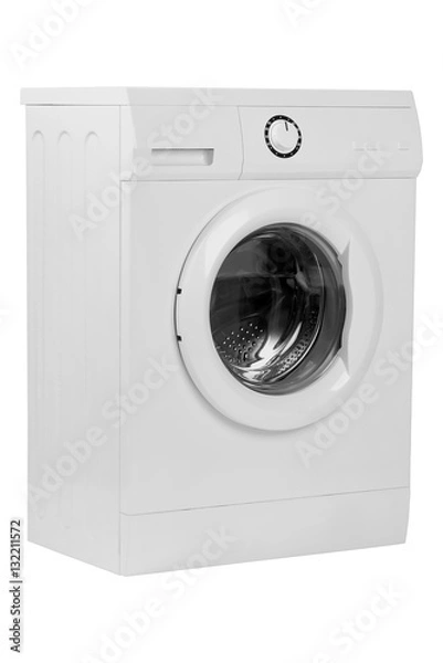 Obraz Isolated washing machine on a white background