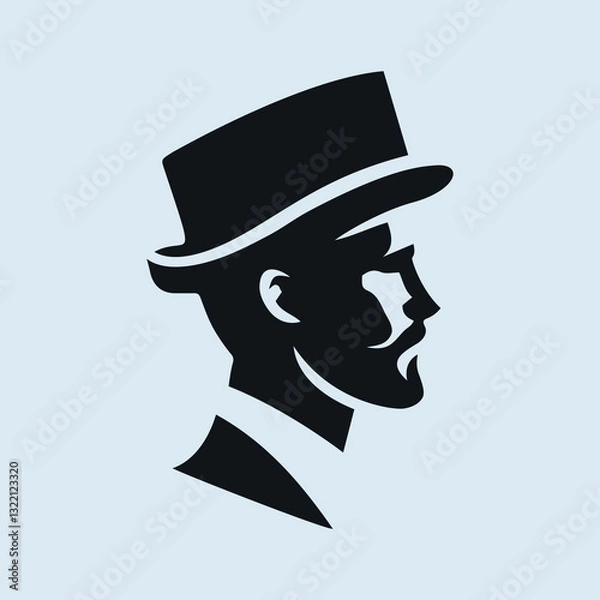 Obraz Gentleman logo design, Gentleman vector illustration