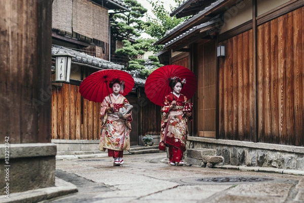 Obraz  Portrait of  a Maiko geisha in Gion Kyoto