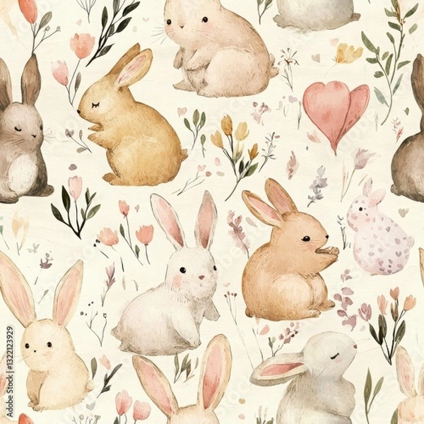 Fototapeta Modern design, perfect for Easter - themed projects, textiles, packaging, and digital prints.