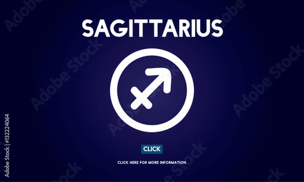 Fototapeta Sagittarius Zodiac Horoscope Sign Galaxy Concept