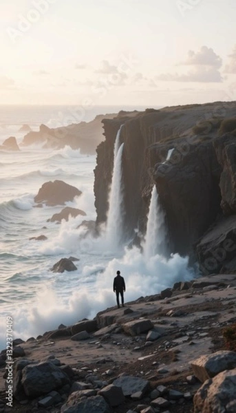 Obraz man on the beach