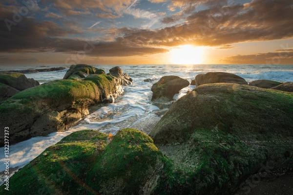Obraz bretagne lever de soleil