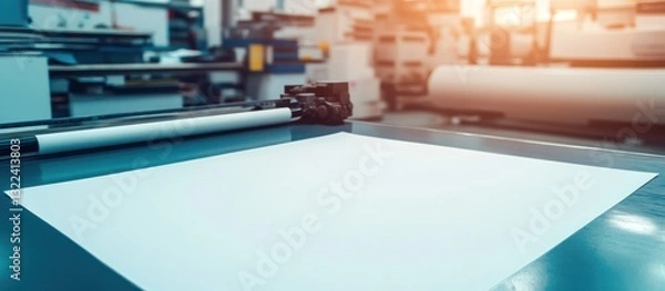 Fototapeta Large Format Printing:  A Blank Canvas Awaits