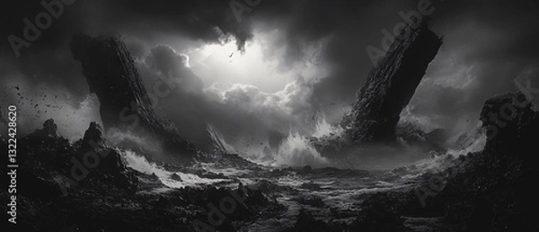 Fototapeta Abstract Chaos Pattern Texture for Graphic Design Projects and Artistic Backgrounds