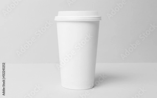 Obraz Blank white paper cup