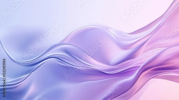 Fototapeta Gentle transition of lavender and pale blue creates a serene, meditative atmosphere with space for peaceful thoughts and reflections