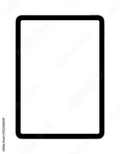 Fototapeta Tablet Air 2022 Gray Portrait Front View