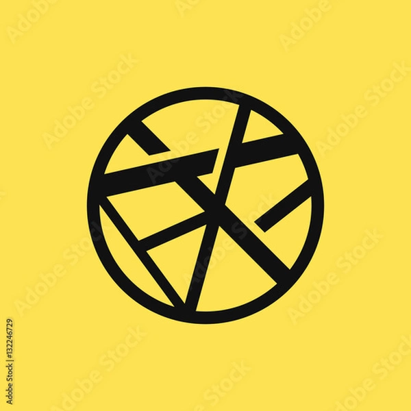 Fototapeta creative abstract circle symbol vector illustration