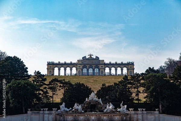 Fototapeta View of the Burggarten in Wien