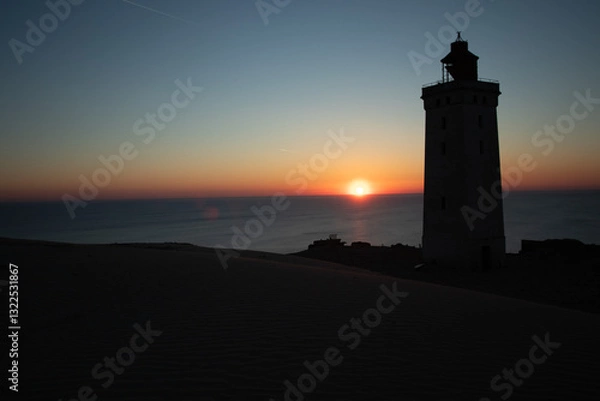 Obraz lighthouse at sunset