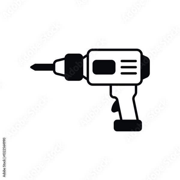Obraz Drill  Vector icon