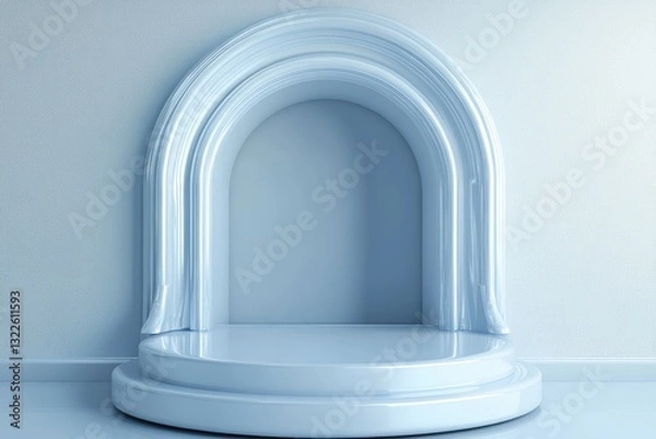 Fototapeta Light Blue Archway Display