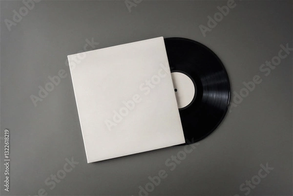 Obraz LP 바이닐 슬리브 패키지 디자인 목업