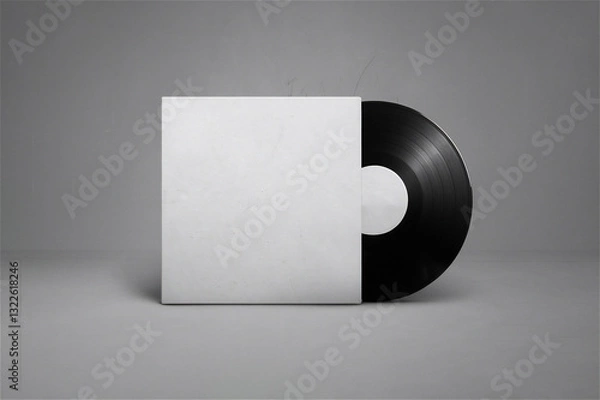 Obraz LP 바이닐 슬리브 패키지 디자인 목업