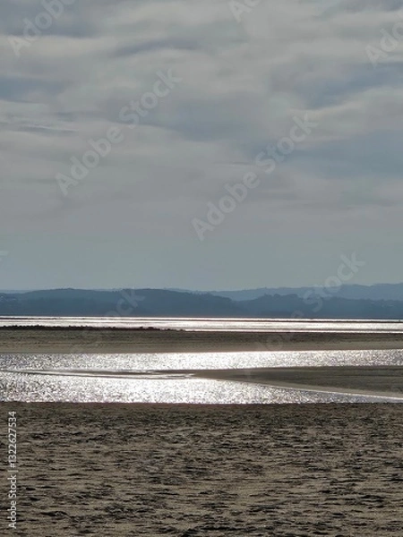 Obraz Cloudy day in a lagoon 