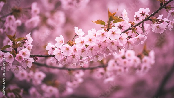 Obraz cherry blossom in spring, Generative AI