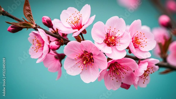 Obraz cherry blossom in spring, Generative AI