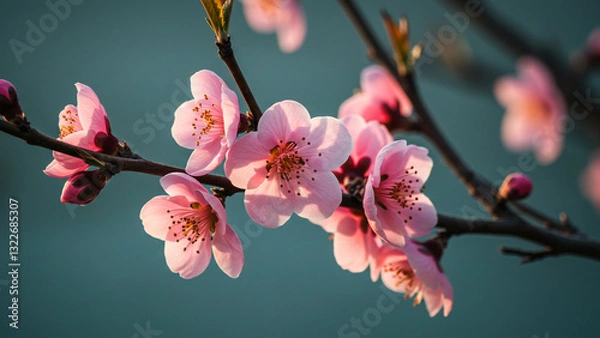 Obraz cherry blossom in spring, Generative AI