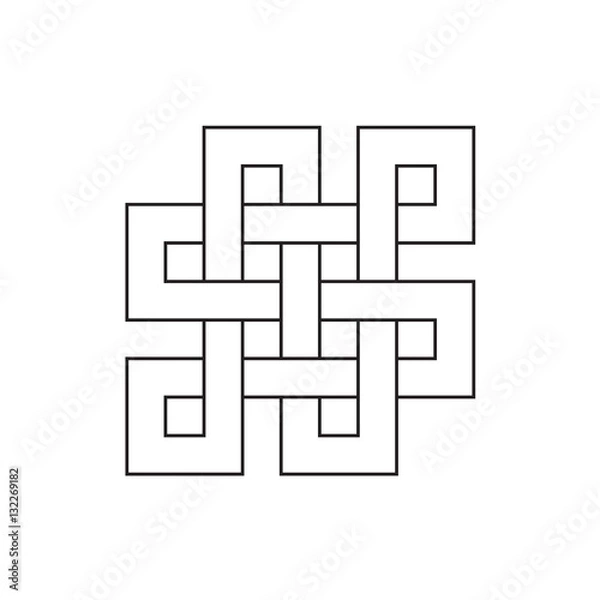 Obraz Celtic Irish patterns and braids - vector