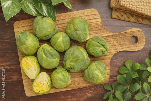 Fototapeta 芽キャベツ