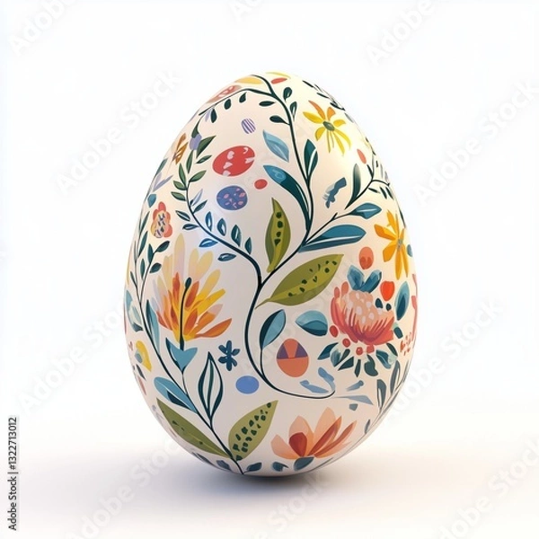 Fototapeta easter egg on white