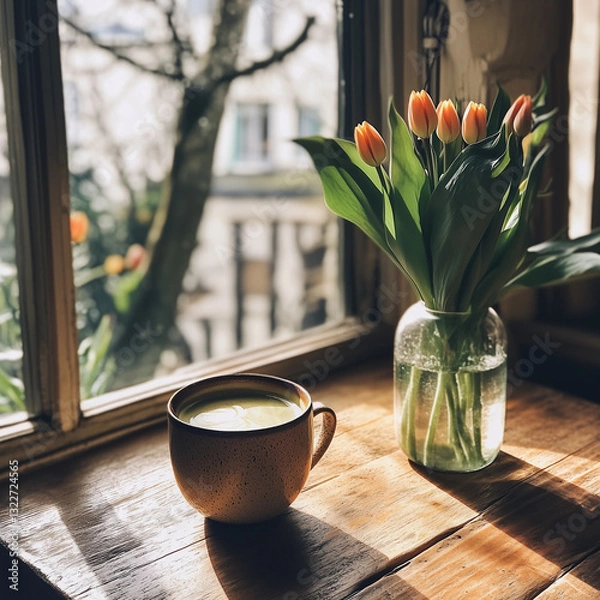 Obraz tulips in a vase
