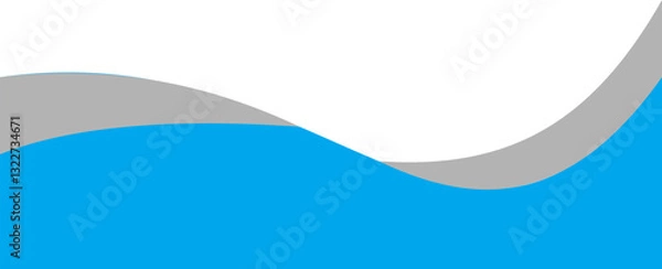 Obraz Creative Page Footer Wave Illustration