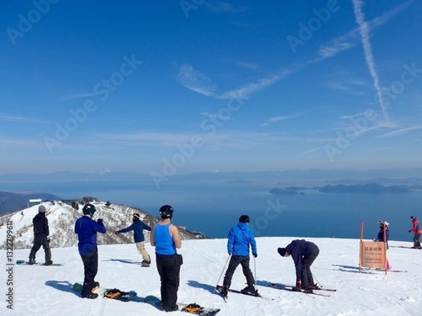 Obraz 日本のスキー場，びわ湖バレイ