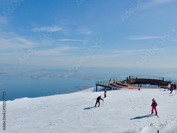 Obraz 日本のスキー場，びわ湖バレイ