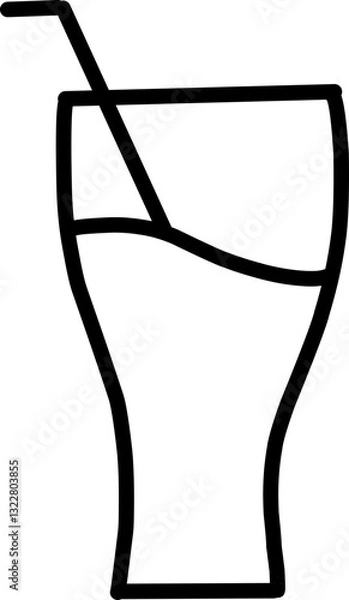 Fototapeta  Icon Drink Outline Element Set