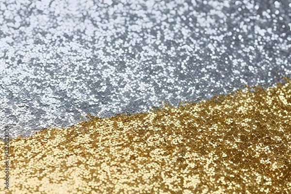 Fototapeta Gold, silver, sparkle Paper texture Watercolor background, design. Minimal plain fullscreen paper . simple with space for copying text. A3 a4

