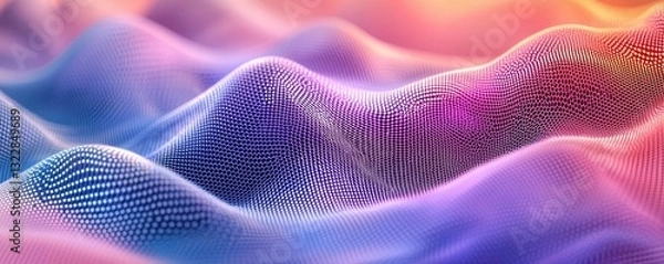 Fototapeta Geometric pattern design abstract background concept. Abstract waves with vibrant colors create a mesmerizing visual landscape.