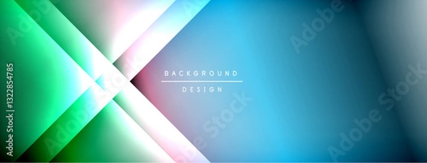 Obraz Colorful gradient with lines made of shadow and light. Creative background