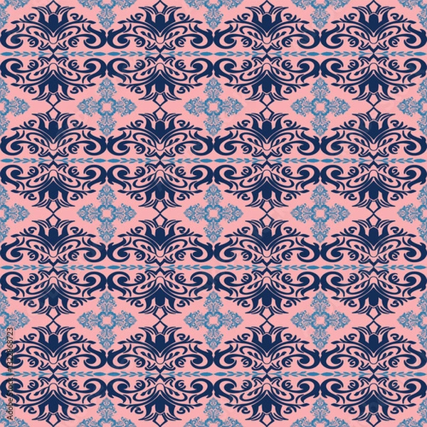 Fototapeta seamless damask pattern