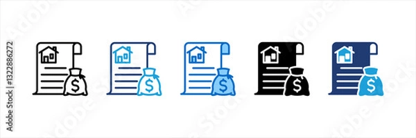 Fototapeta Claims Multi Style Icon Set