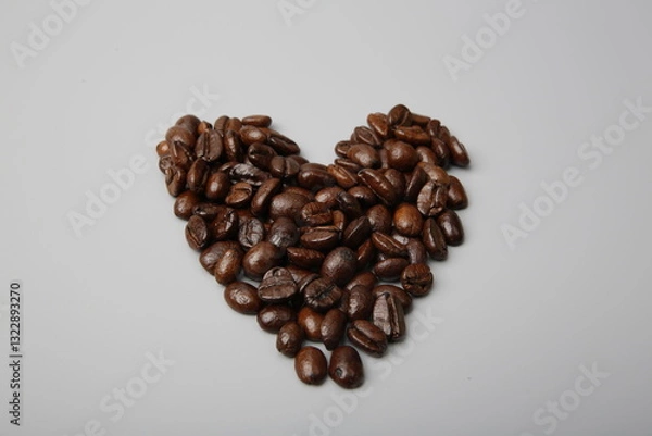 Obraz heart from coffee beans