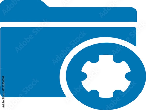 Fototapeta File Folder Document Icon UI Panel 