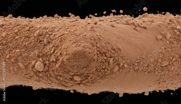 Fototapeta Scattered pile of wrinkled orange dates on black background