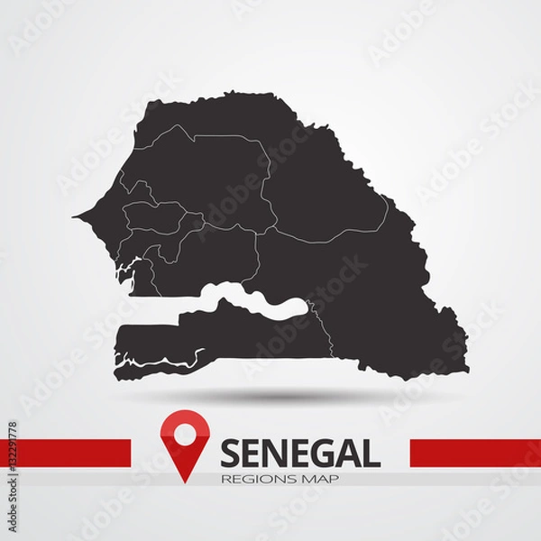 Obraz Mapa Senegalu