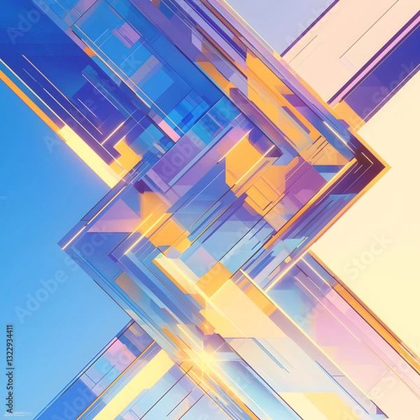 Fototapeta A collection of abstract patterns featuring fractal designs, geometric shapes, and organic forms in various artistic styles, including watercolor, digital, and minimalist aesthetics, with a diverse co