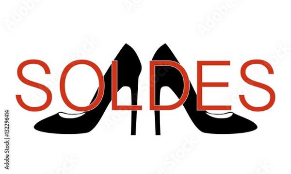 Obraz Soldes chaussures.