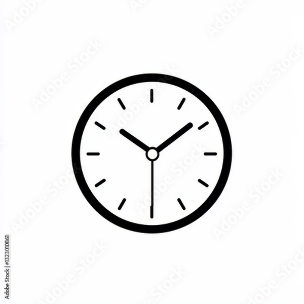 Fototapeta Simple wall clock showing time