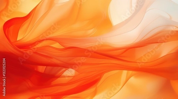 Obraz fluidity red and orange abstract background