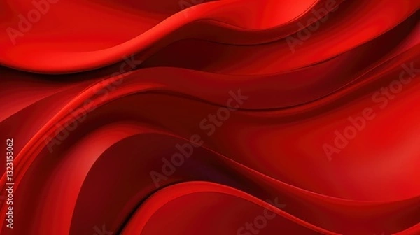 Obraz depth abstract red design
