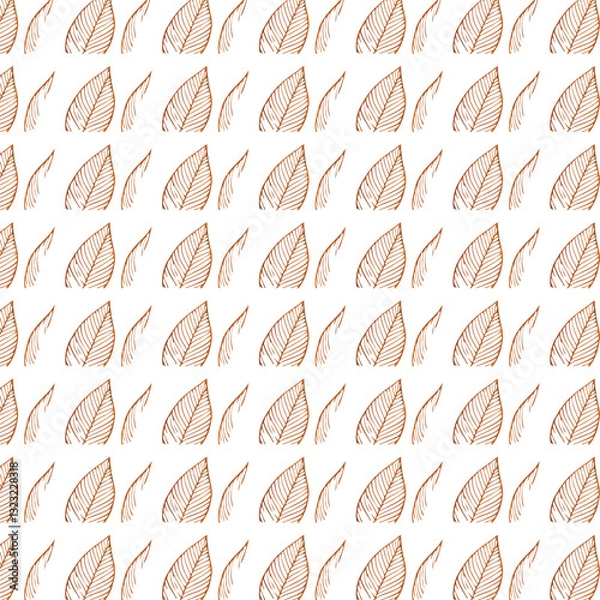 Fototapeta vector seamless pattern with leaf