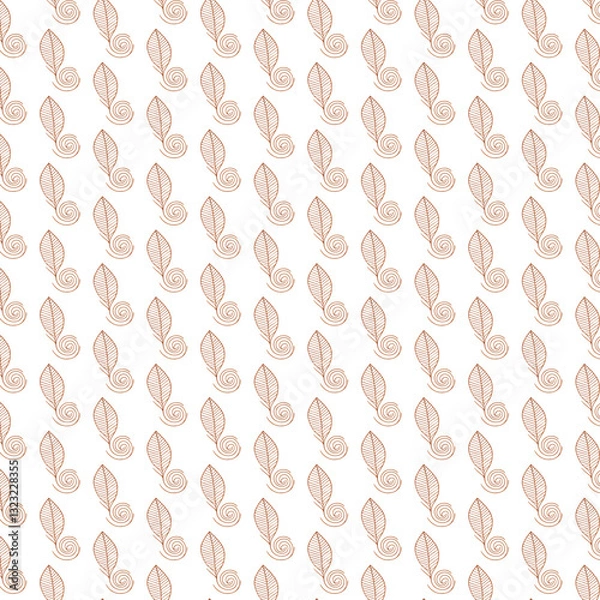 Fototapeta vector seamless pattern with leaf