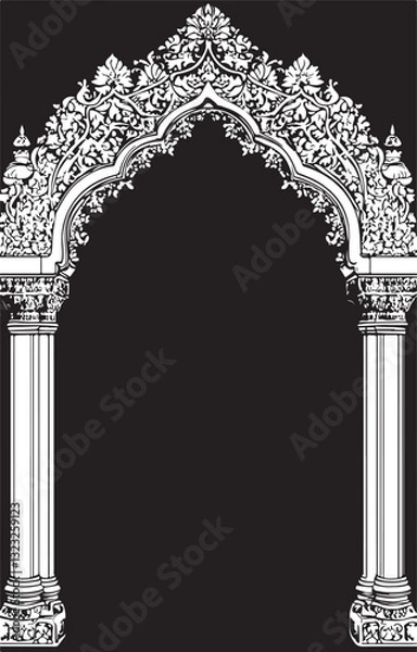 Fototapeta Islamic Calligraphy & Ornamental Arch